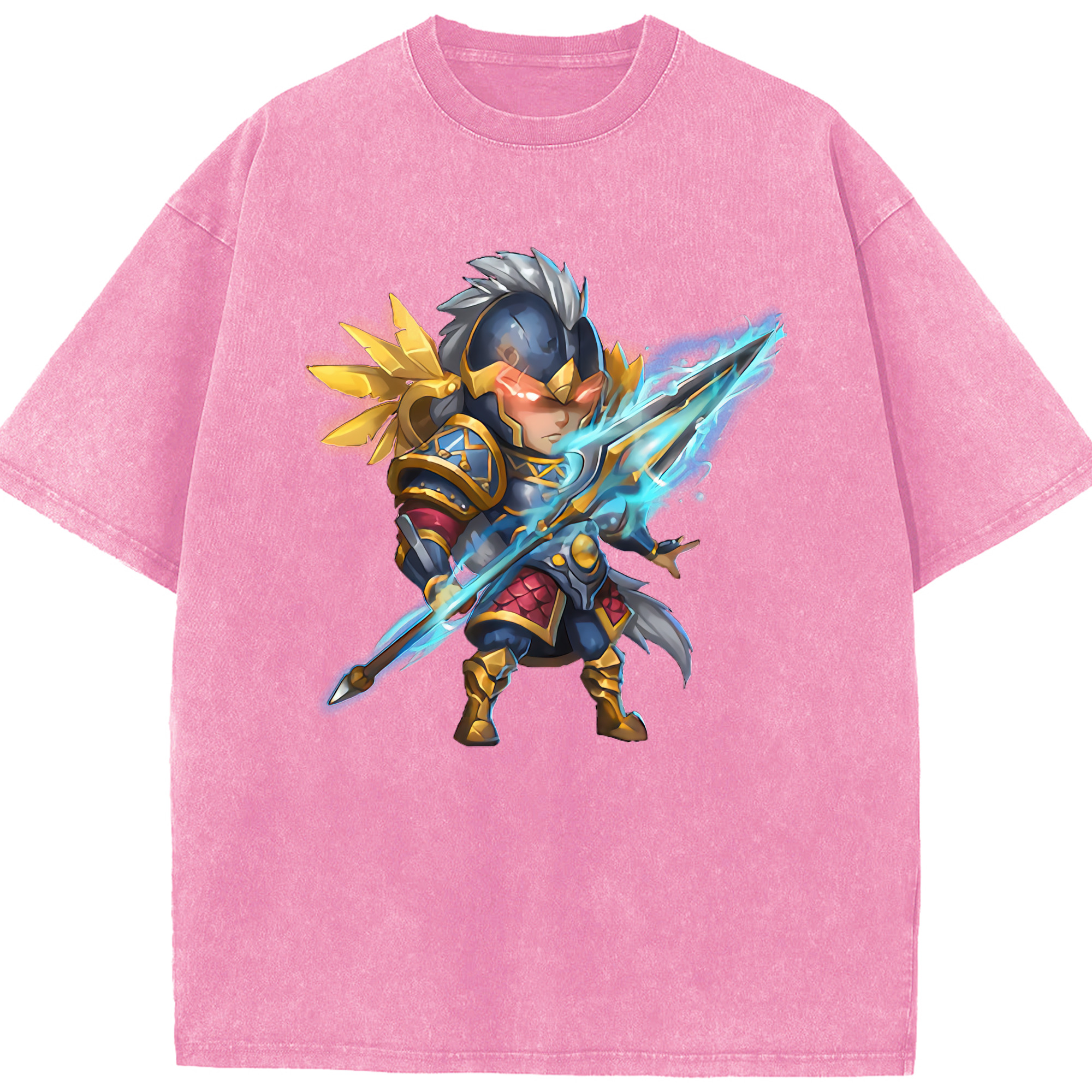 リーグ・オブ・レジェンド League of Legends LOL 綿100% ヴィンテージ風 半袖Tシャツ（フロントプリント）